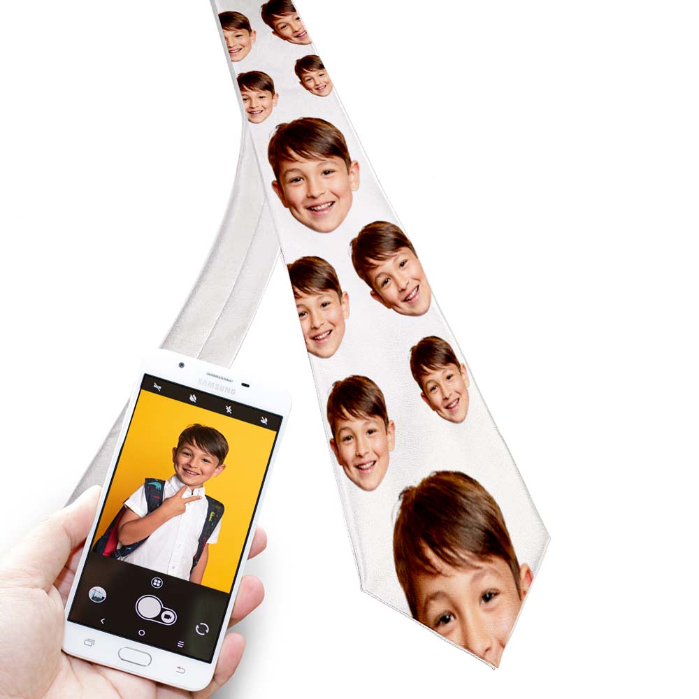Personalised Tie Face Photo Upload - Click Image to Close