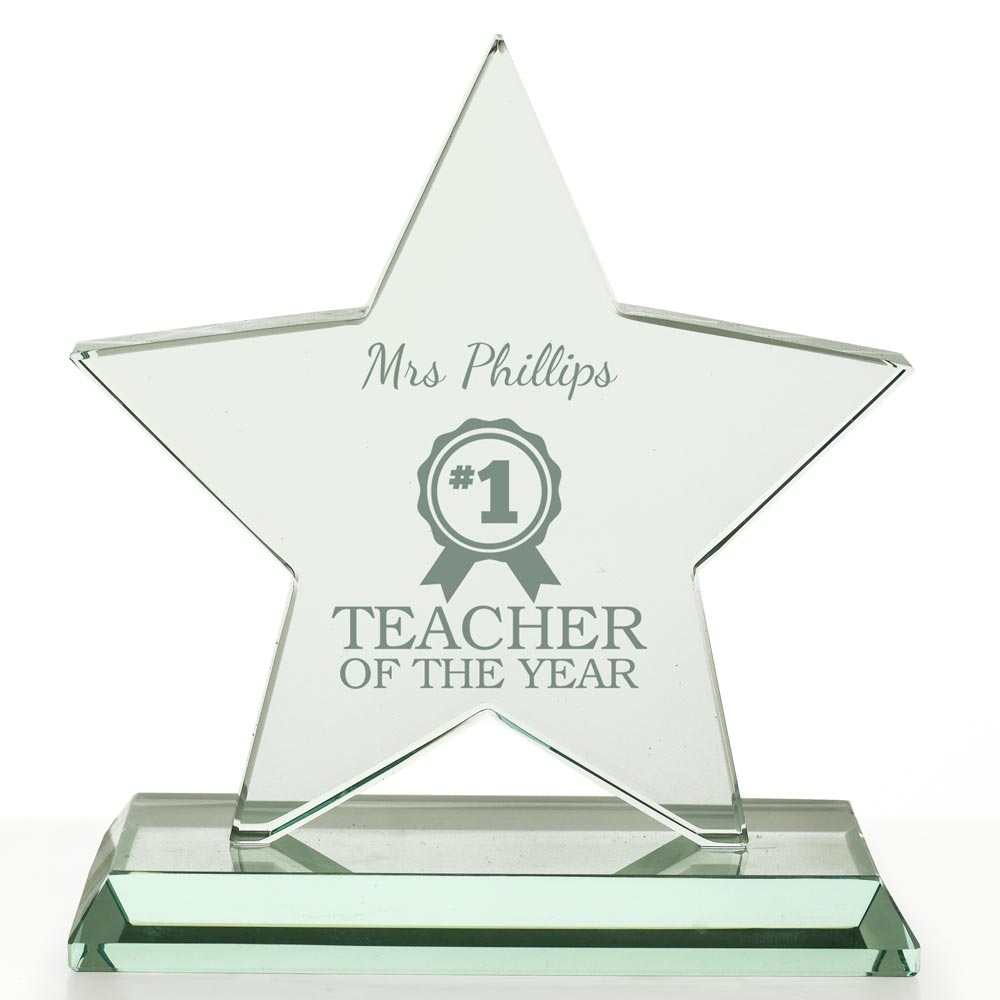 Personalised Teacher Of The Year Star Award - Click Image to Close
