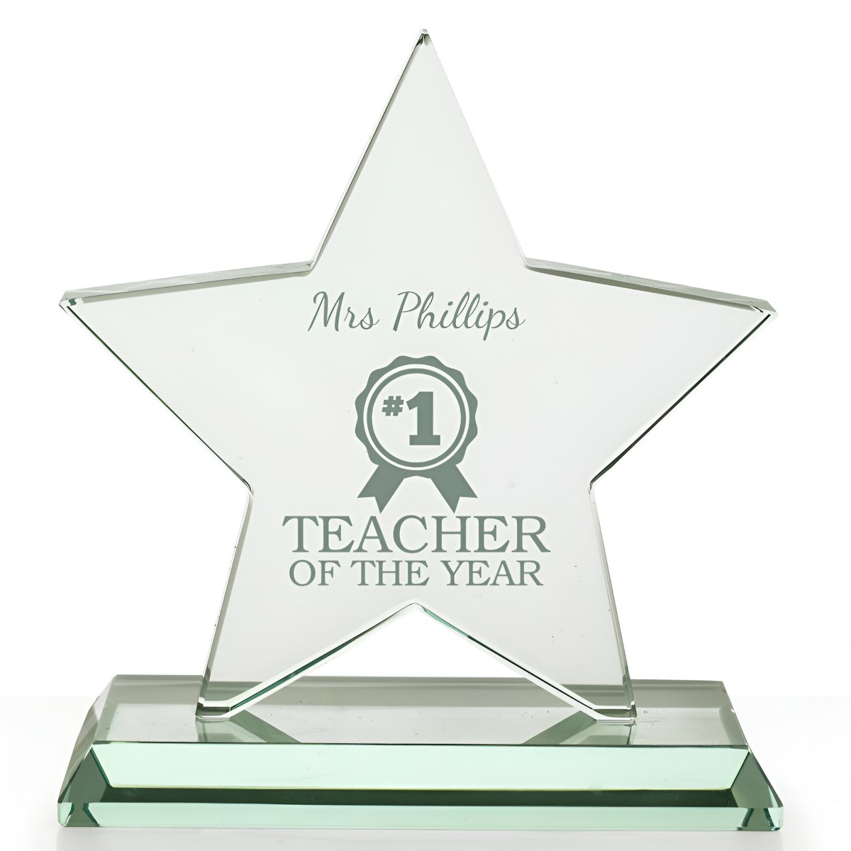 Personalised Teacher Of The Year Star Award - Click Image to Close