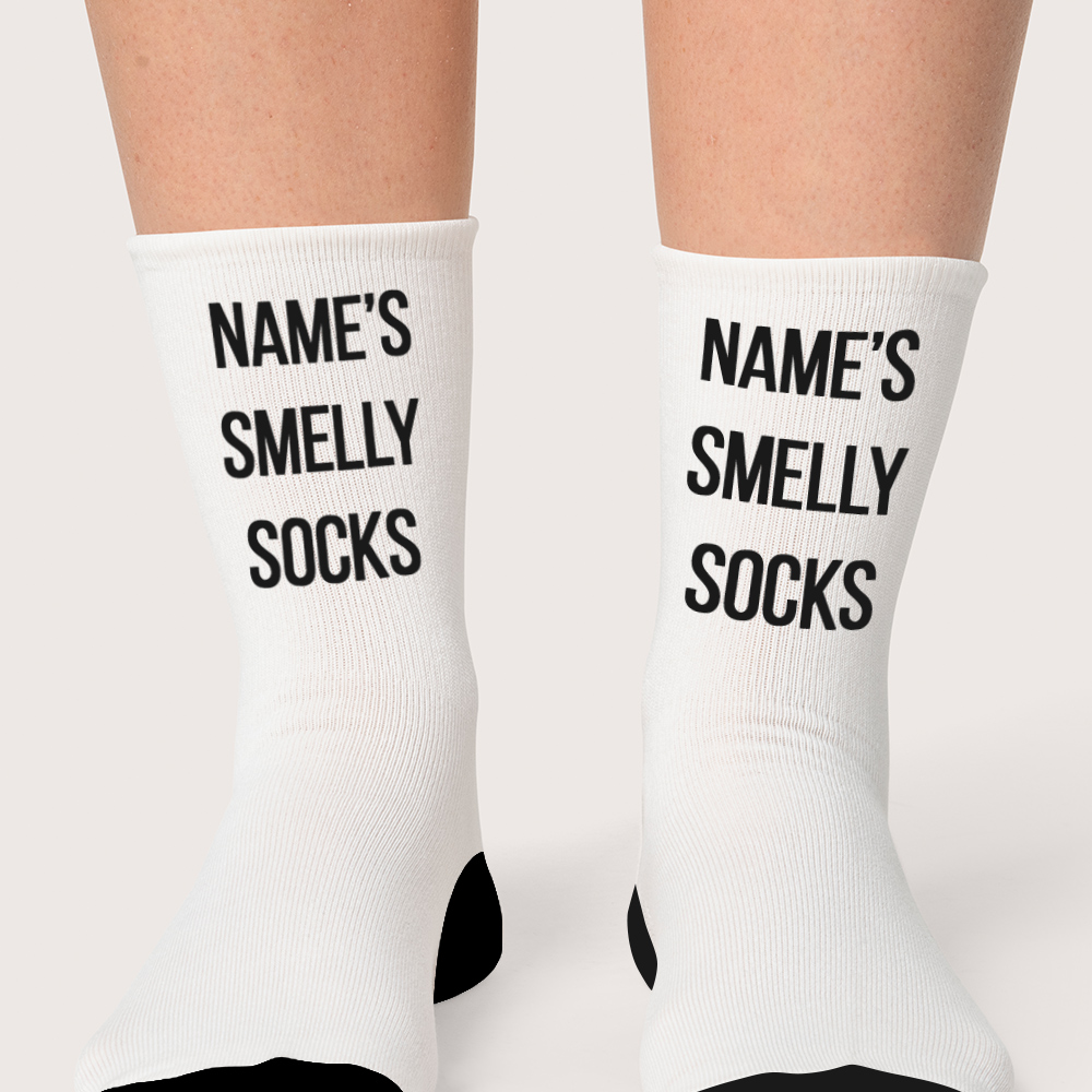 Custom Socks Text - Click Image to Close