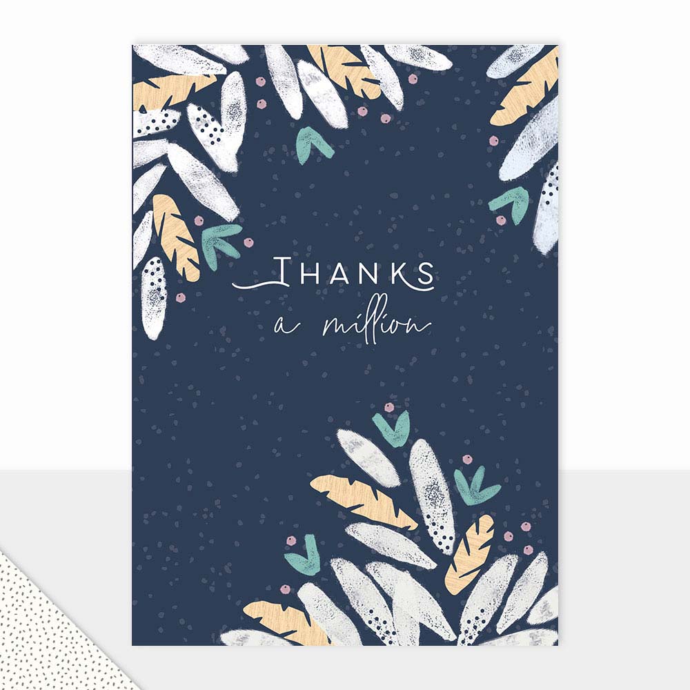 Thanks A Million Greeting Card - Click Image to Close