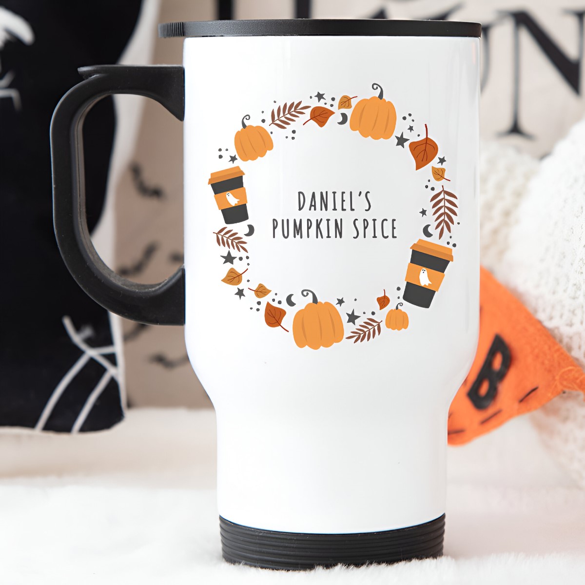 Personalised Halloween 14oz Travel Mug - Click Image to Close