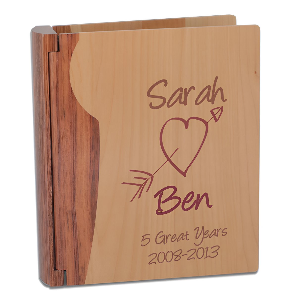 Personalised Wooden Anniversary Photo Album