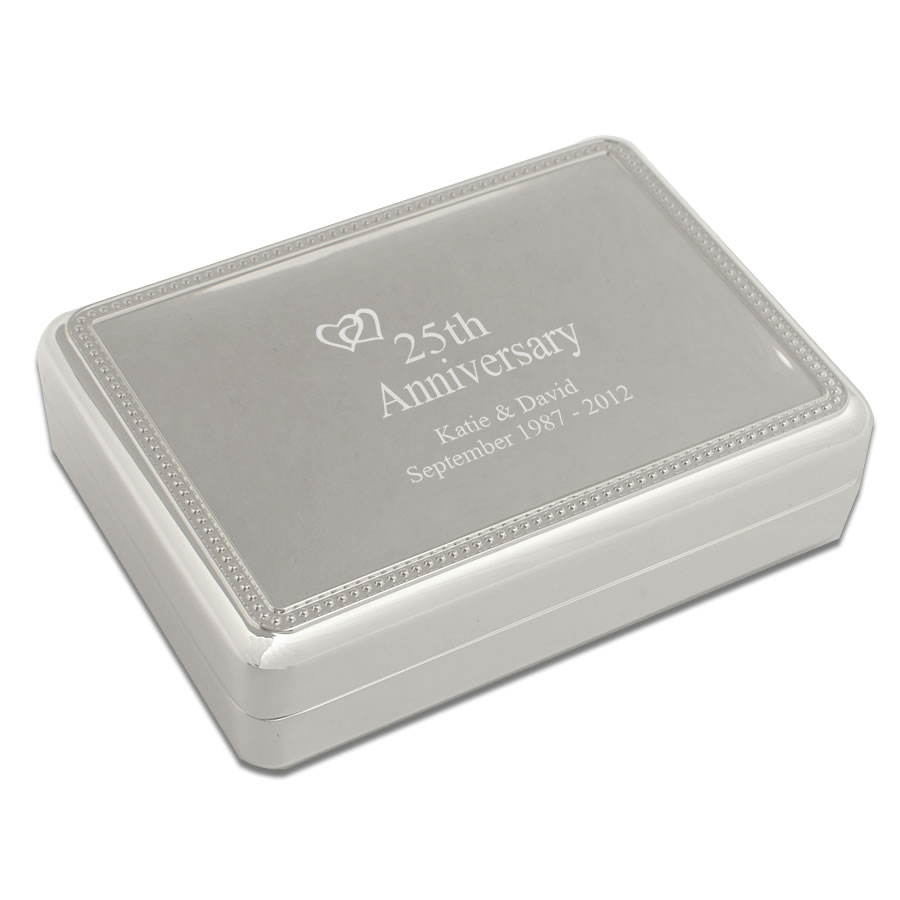 Engraved Jewellery Box Anniversary  Gift  Exclusive Design
