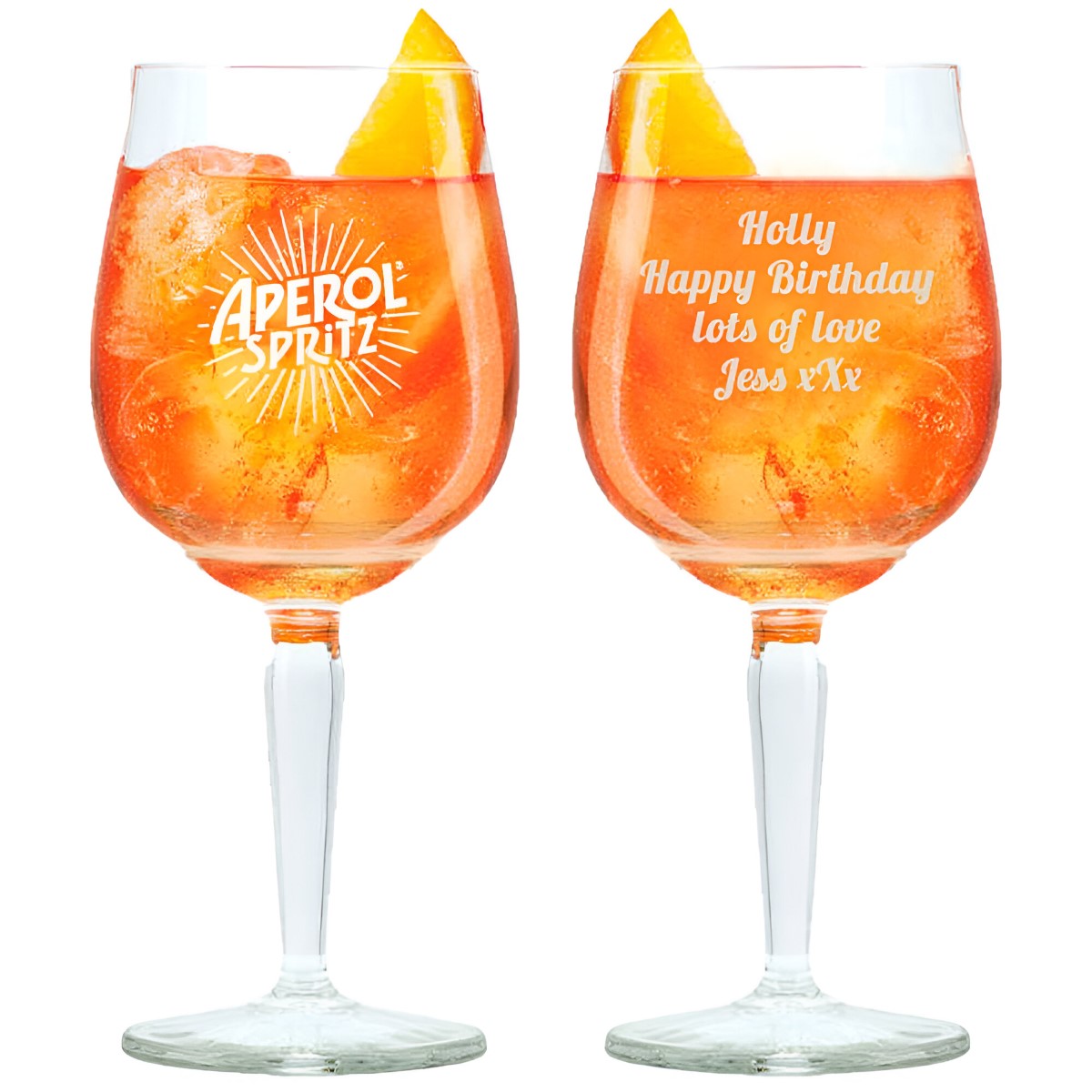 Personalised Aperol Spritz Glass 450 ml - Click Image to Close