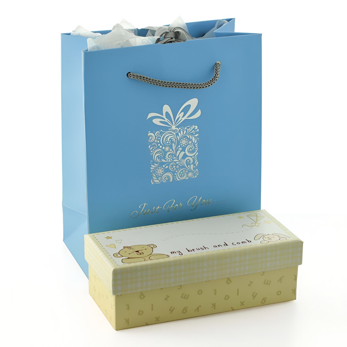 personalised baby brush and comb set