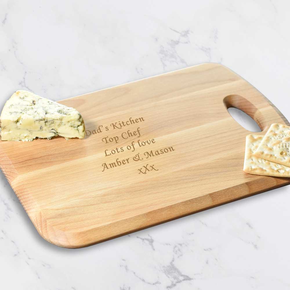 Personalised Wood Chopping Board - Click Image to Close
