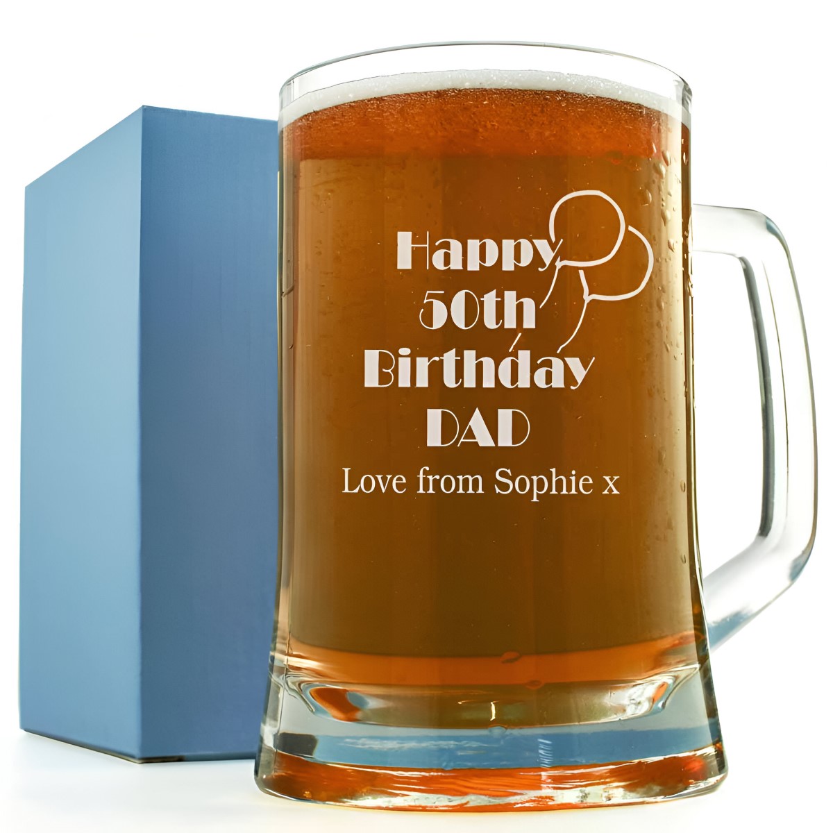 Engraved Pint Glass Birthday Gift - Click Image to Close