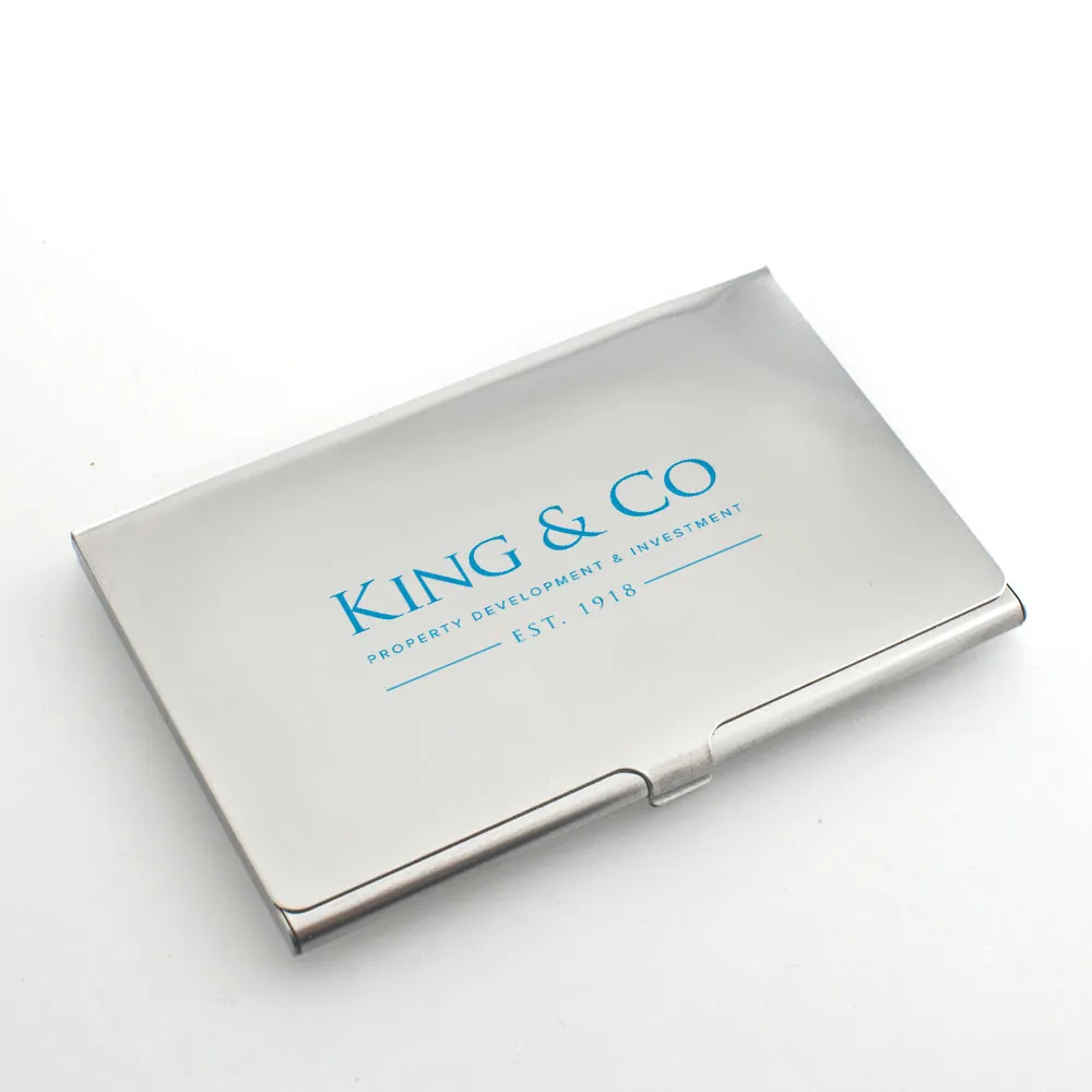 Full Colour Printed Personalised Business Card Holder - Click Image to Close