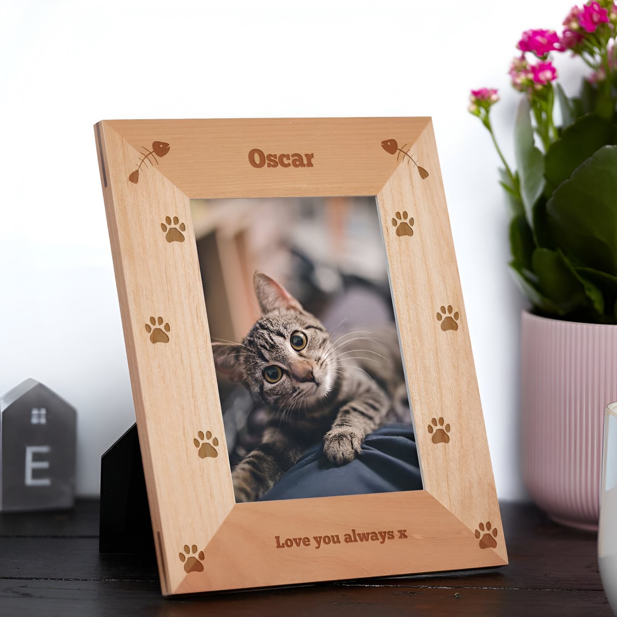 Cat Photo Frame Personalised - Click Image to Close