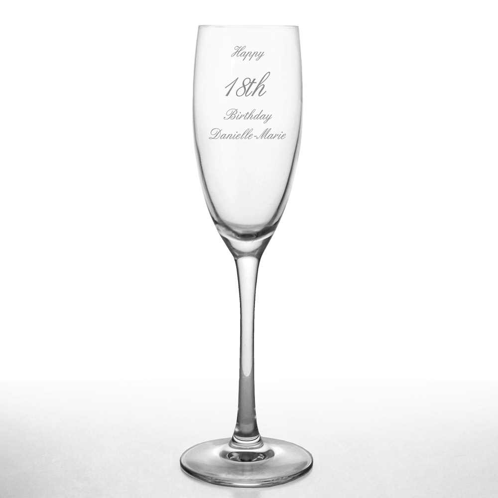 Signography 40th Birthday Sparkling Flute Glass In Gift Box 