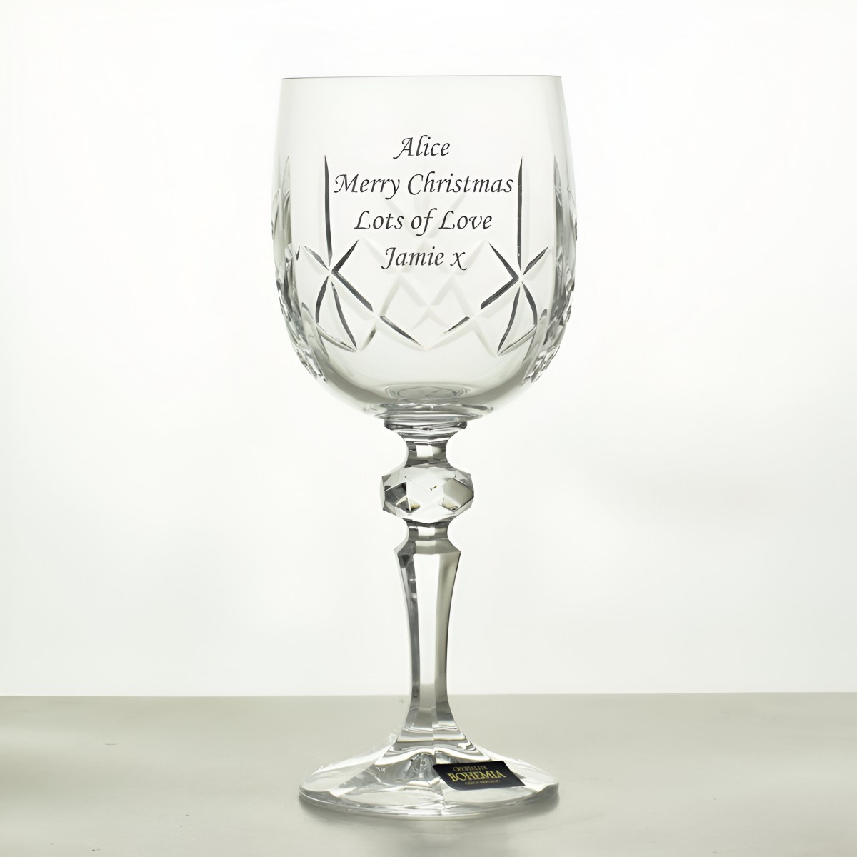 Engraved Crystal Wine Glass, The Perfect Bridesmaids Wedding Gift!