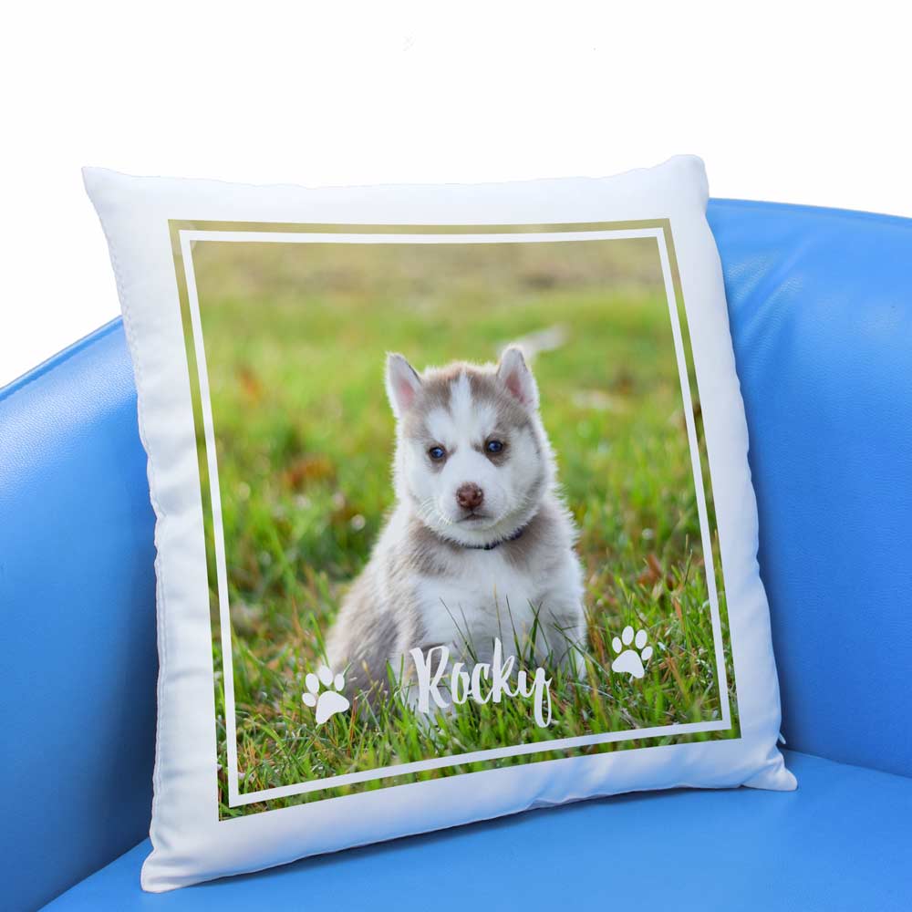 Personalised Photo Cushion - Dog Lover - Click Image to Close