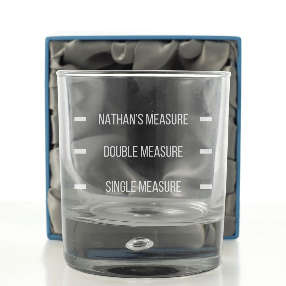 Personalised Drinks Measure Whisky Glass - Click Image to Close