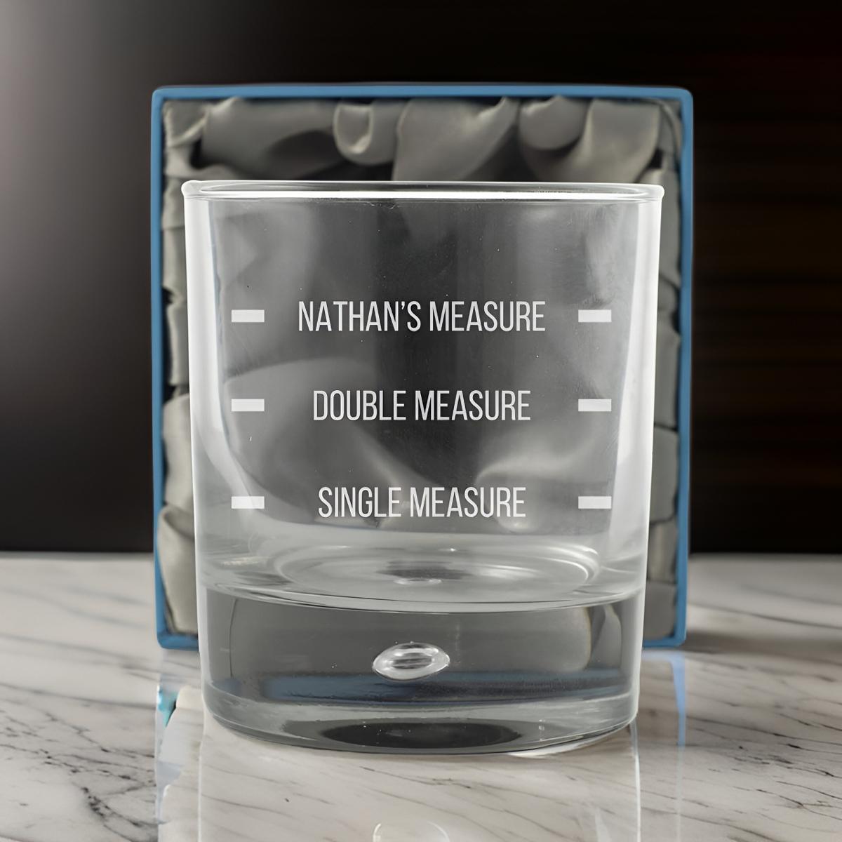 Personalised Drinks Measure Whisky Glass - Click Image to Close