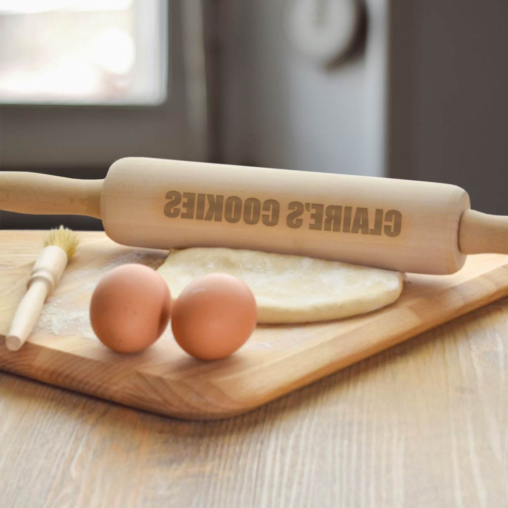 Personalised Embossing Rolling Pin - Click Image to Close