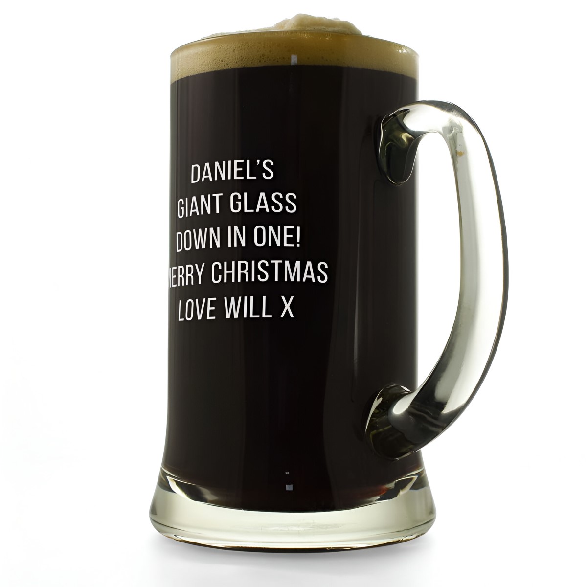 Personalised Giant Beer Glass - Click Image to Close