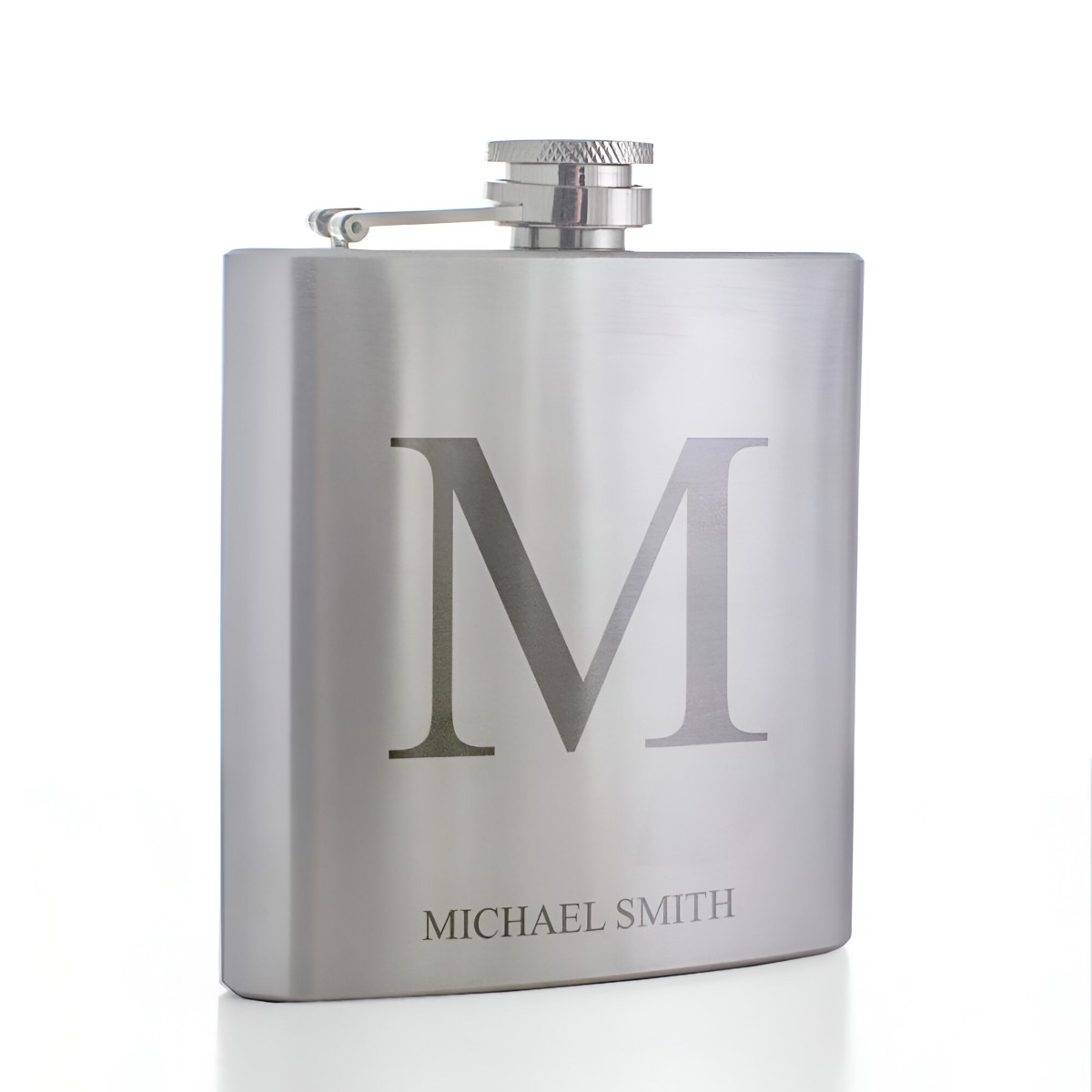 Personalised Initials Engraved Hip Flask
