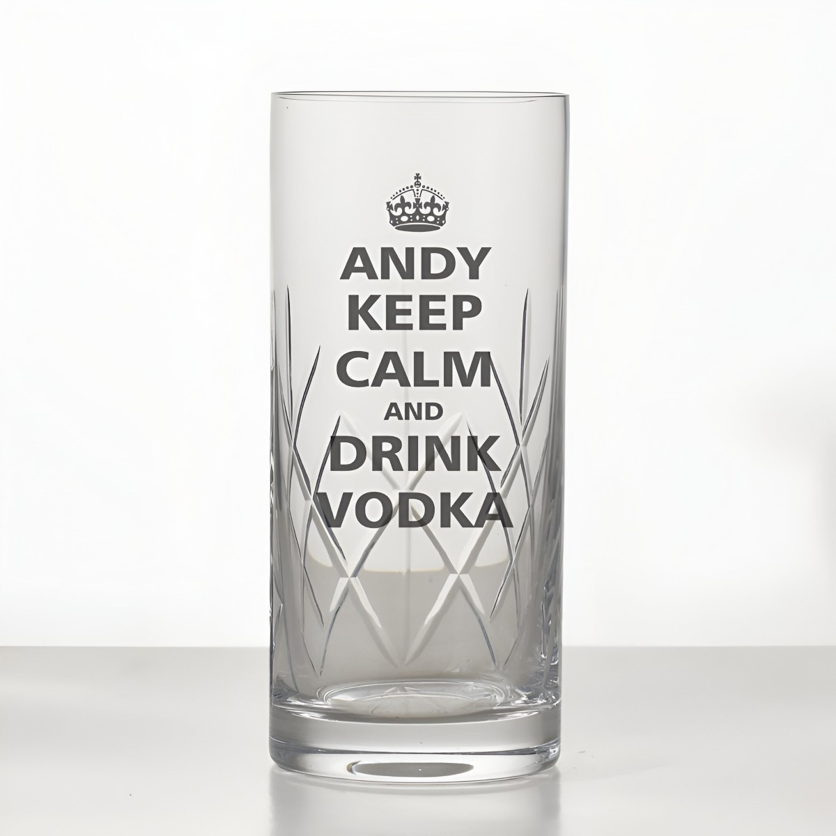 Keep Calm Personalised Vodka Glass