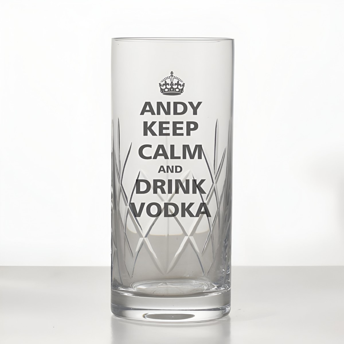 Keep Calm Personalised Vodka Glass - Click Image to Close