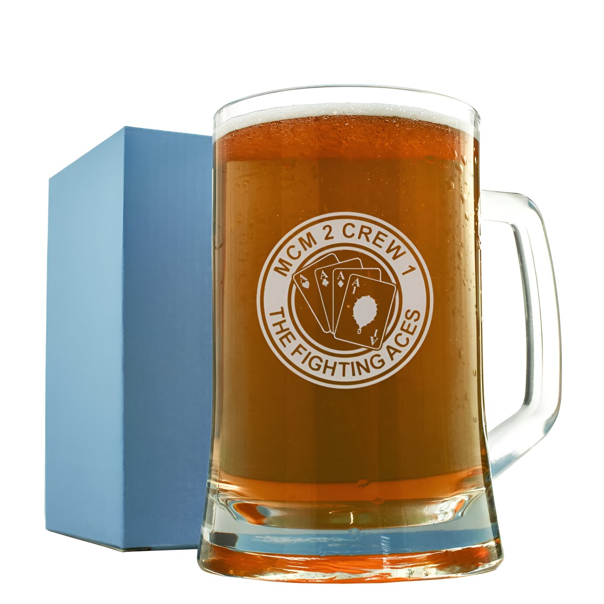 Logo Engraved Personalised Pint Tankard - Click Image to Close