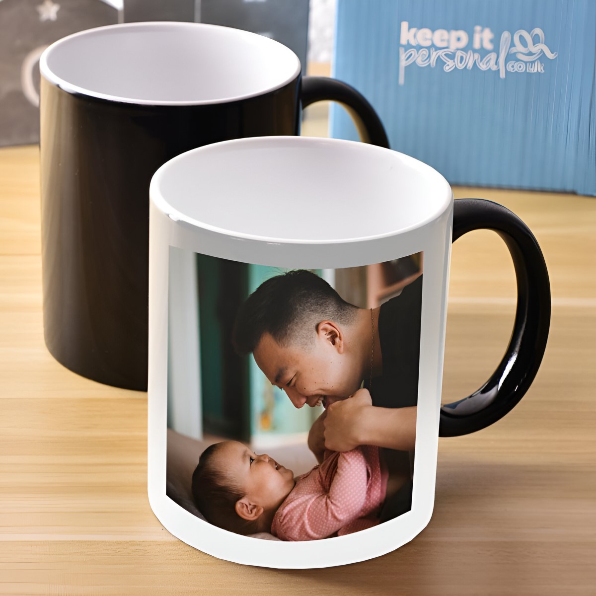 Personalised Heat Change Mug - Photo Upload And Message - Click Image to Close