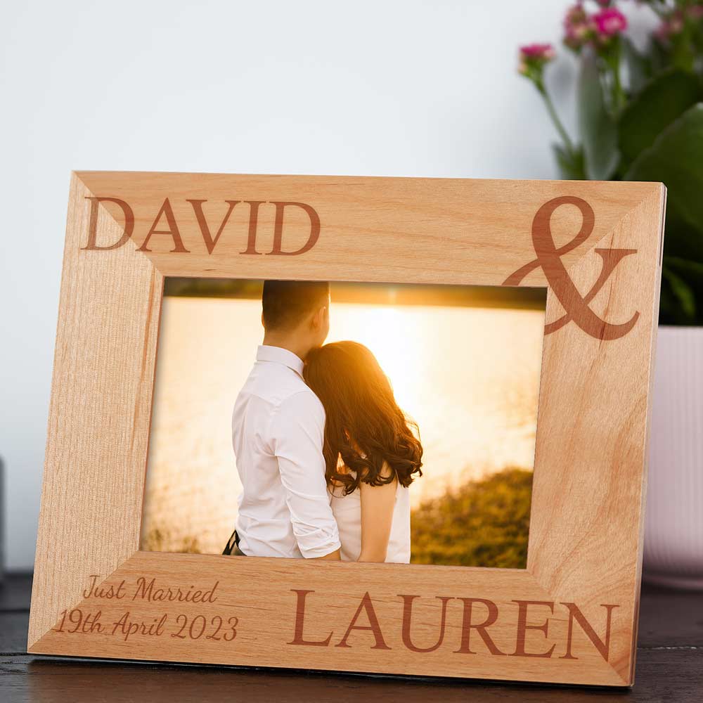 Personalised Wooden Photo Frame - Click Image to Close
