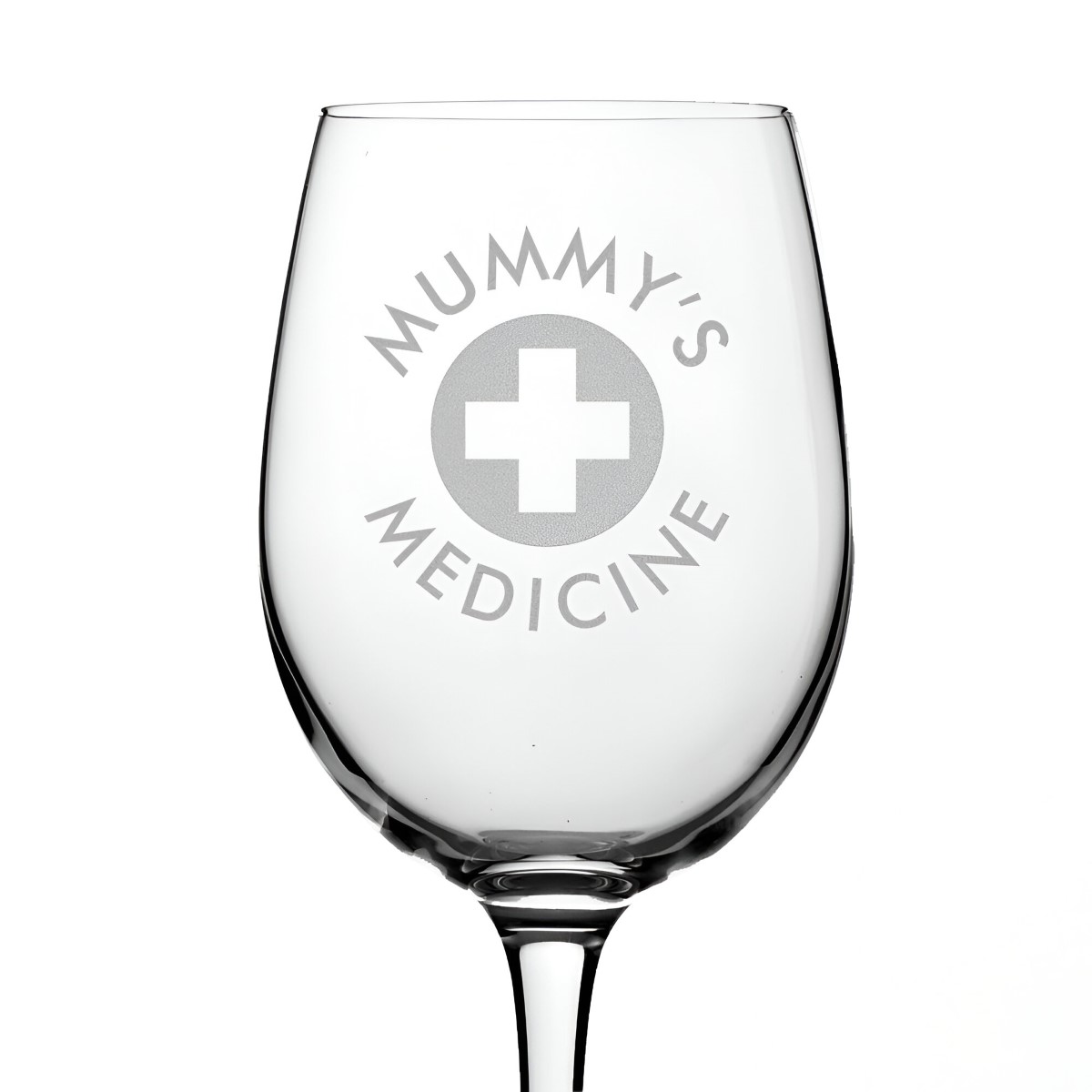 Personalised Wine Glass Medicine - Click Image to Close