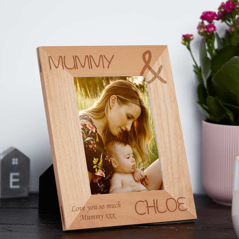 Mummy And Me Photo Frame Personalised - Click Image to Close