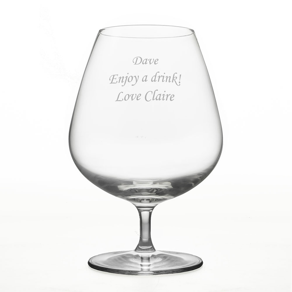 Personalised Brandy Glass - Click Image to Close