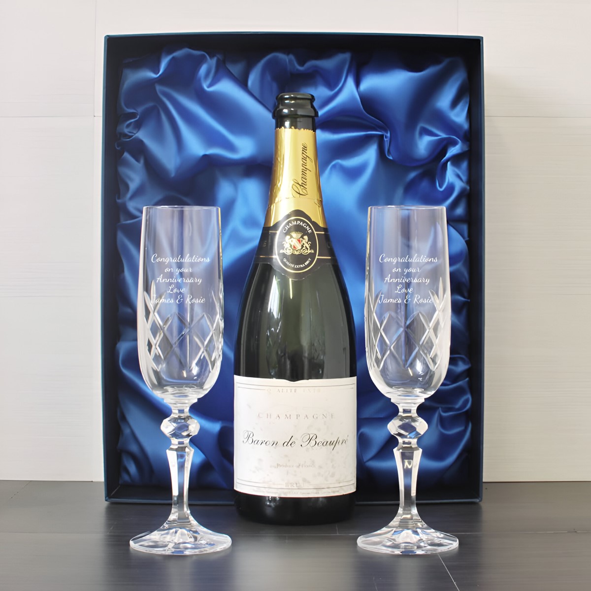 presentation box for champagne flutes