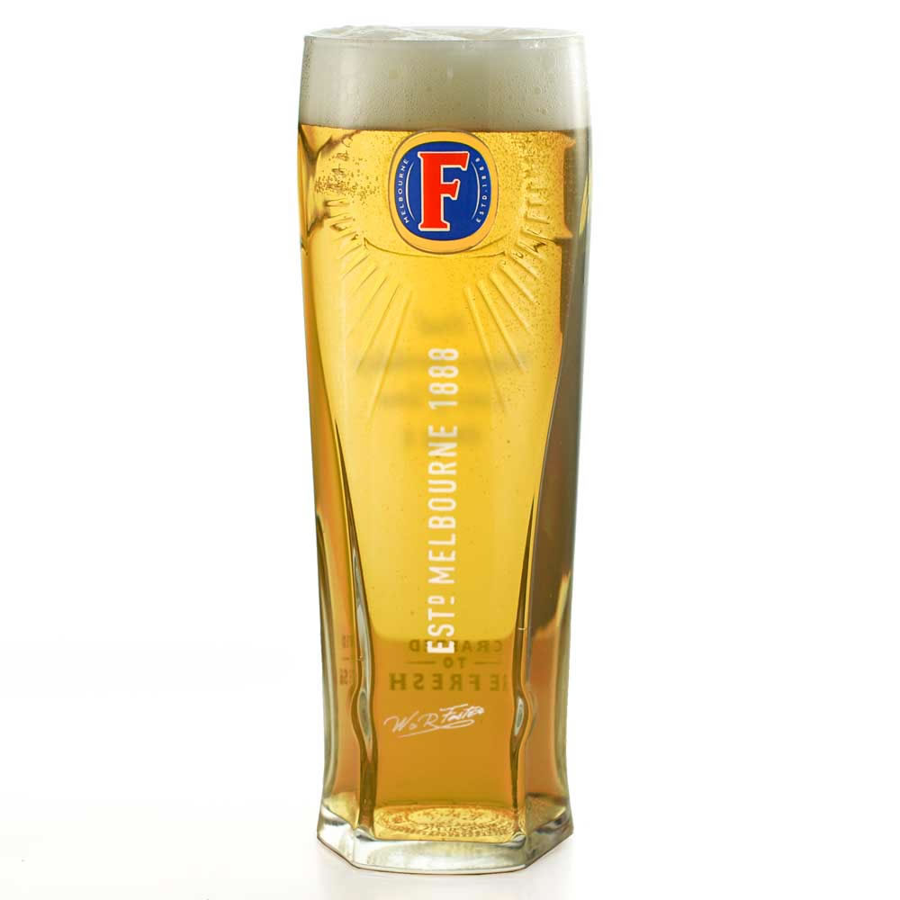 Personalised Fosters Pint Beer Glass Birthday Gift 18th 21st 30th 40th 50th 60th 