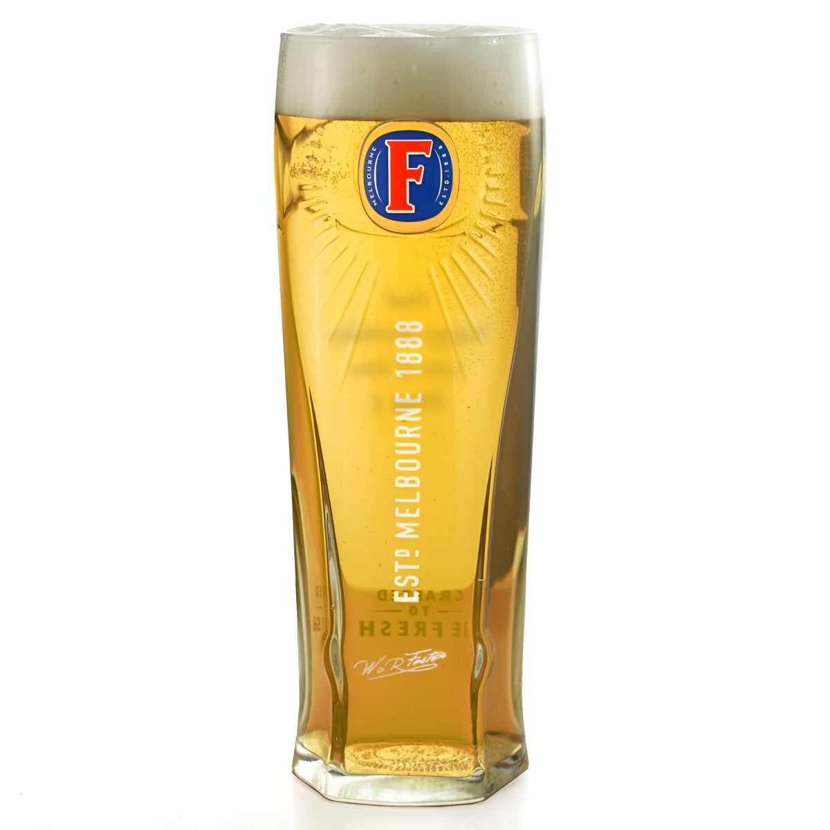 Personalised Fosters Glass - Click Image to Close