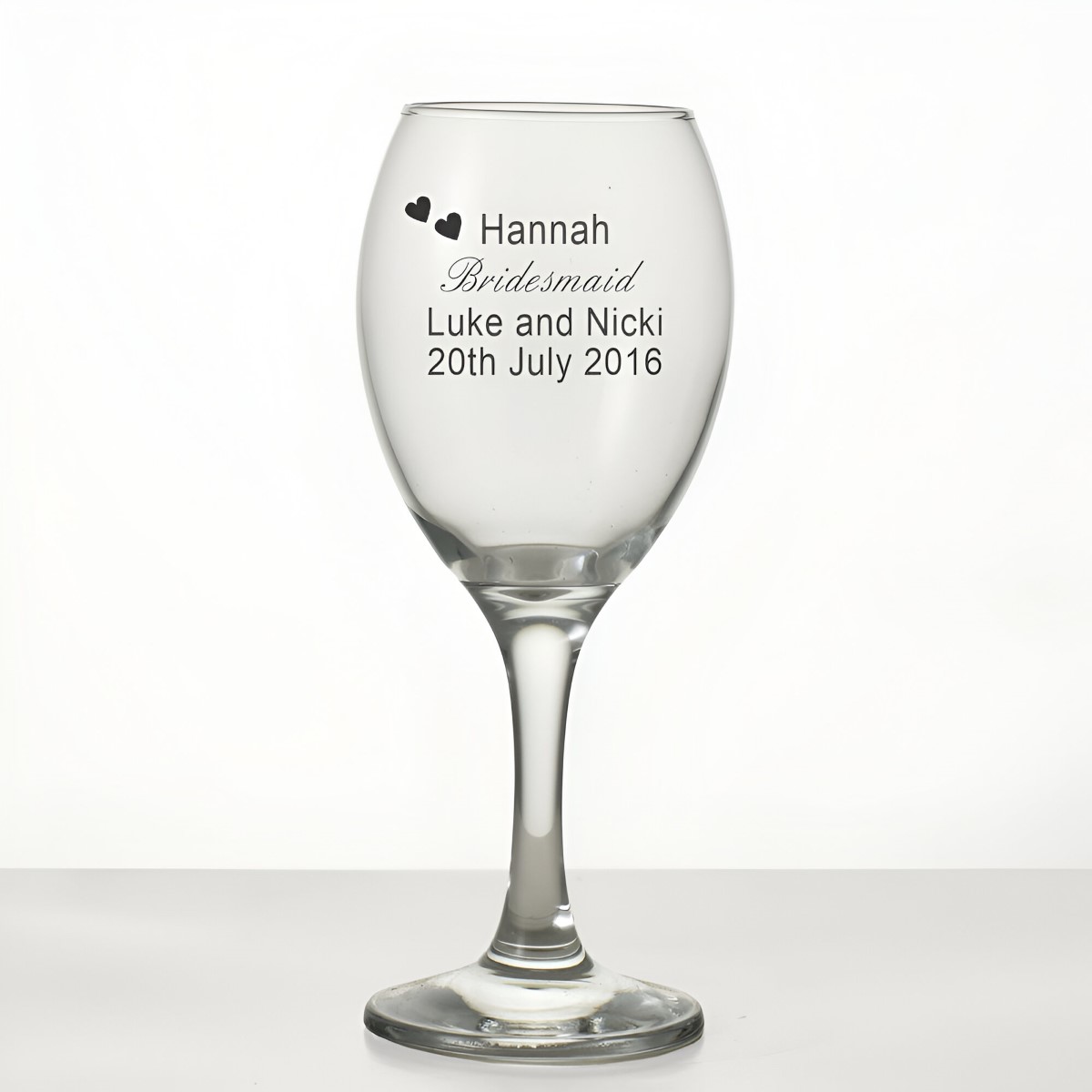 Engraved Wedding Wine Glass An Ideal Bridesmaid Gift