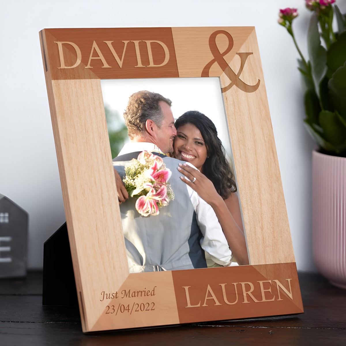 Personalised Wooden Photo Frame Laser Engraved
