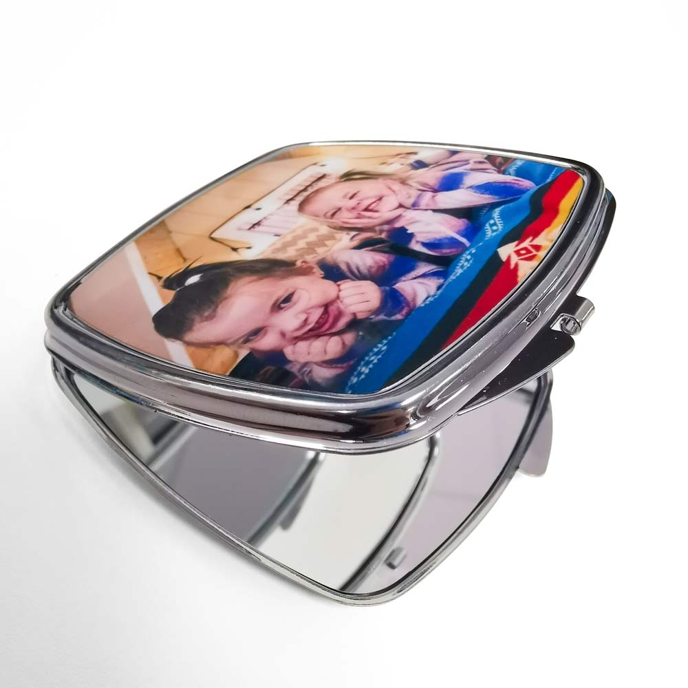 Personalised Photo Upload Compact Mirror - Click Image to Close