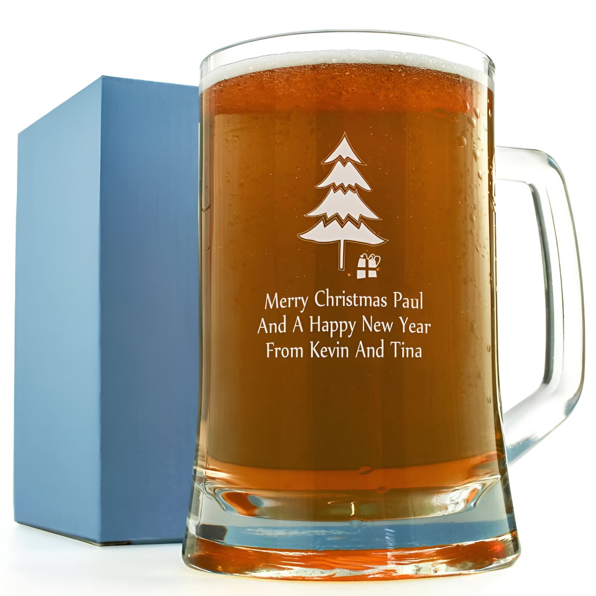 Christmas Pint Glass - Click Image to Close