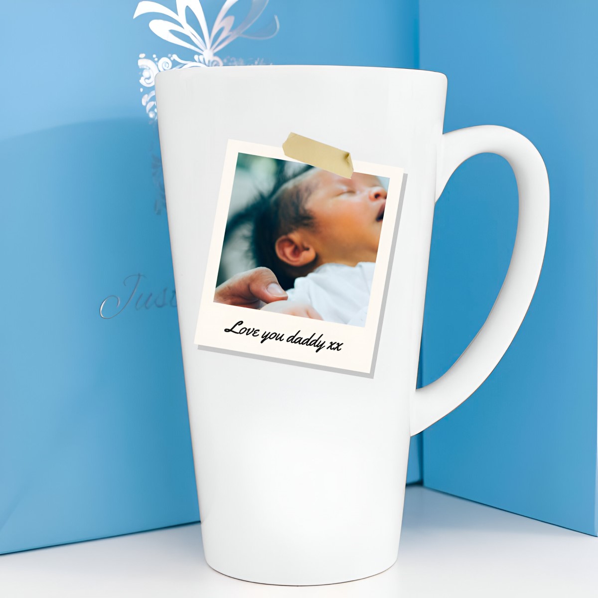 Personalised Latte Mug - Polaroid - Click Image to Close