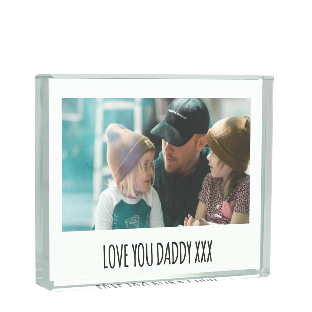 Personalised Retro Polaroid Glass Token - Click Image to Close