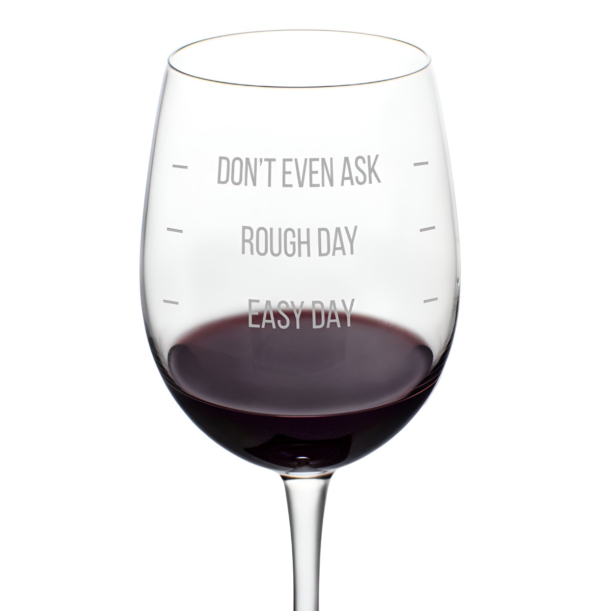 Rough Day Wine Glasses - Click Image to Close