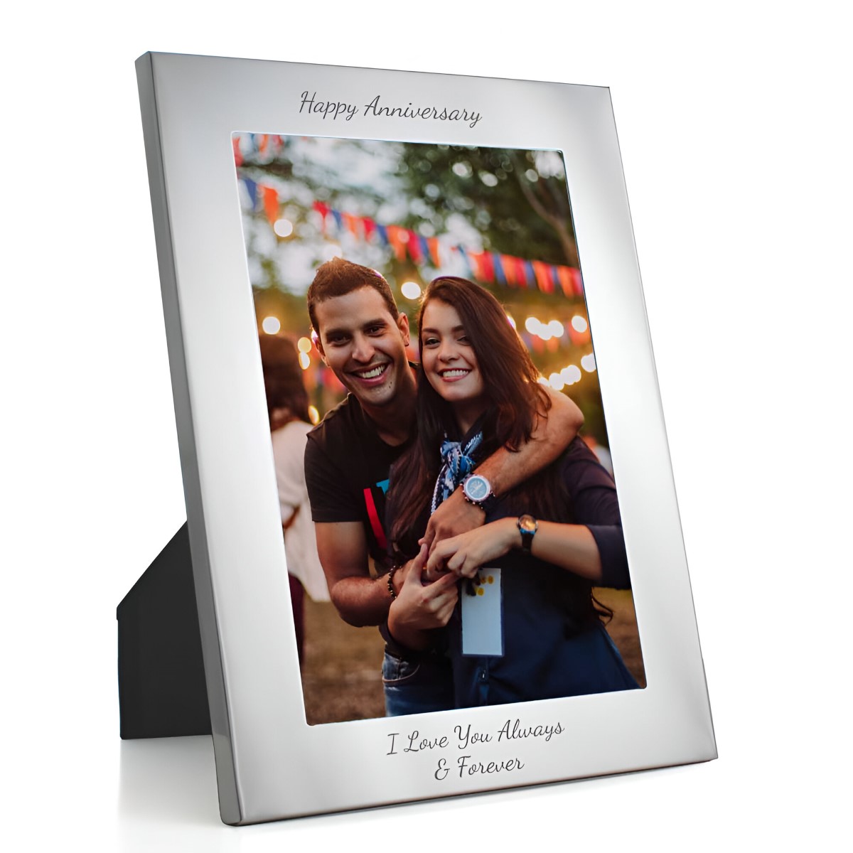 Silver Personalised 7 x 5 Photo Frame - Click Image to Close