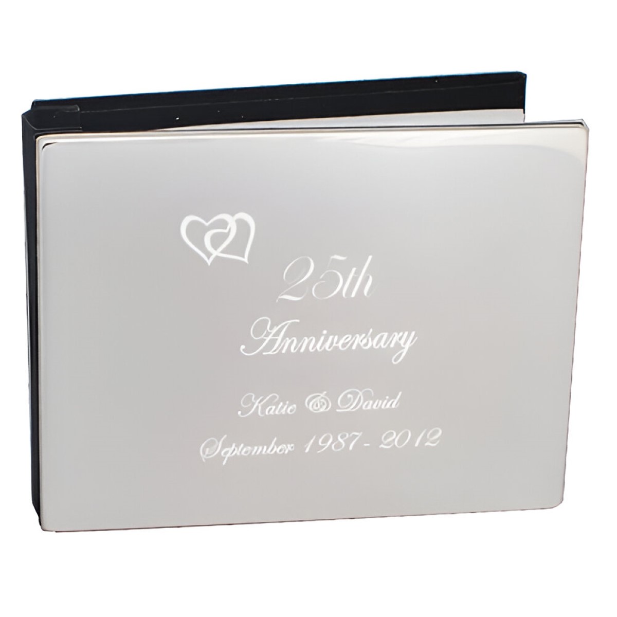 25th Silver  Wedding  Anniversary  Photo Album Personalised 