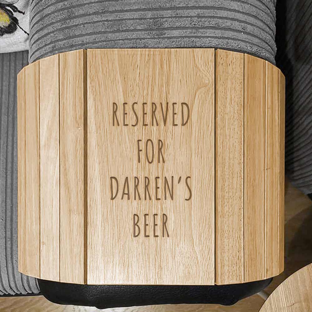 Personalised Wooden Sofa Tray Any Message Engraved - Click Image to Close