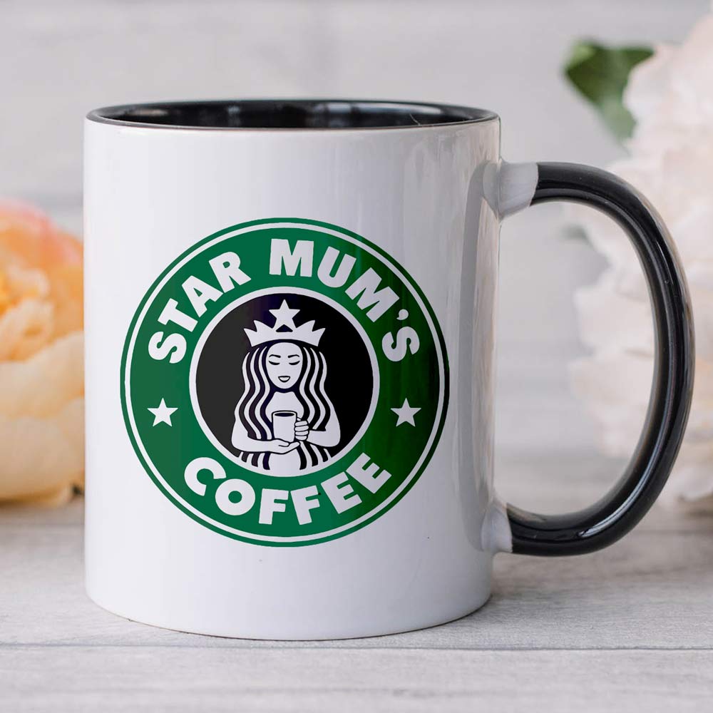 Personalised Mug - Star Mum's Coffee - Click Image to Close