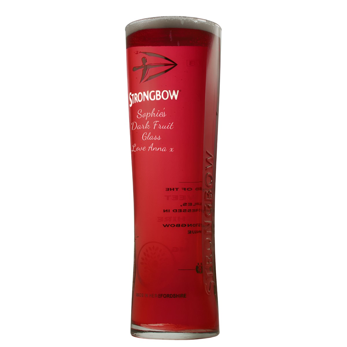 Personalised Strongbow Glasses - Click Image to Close