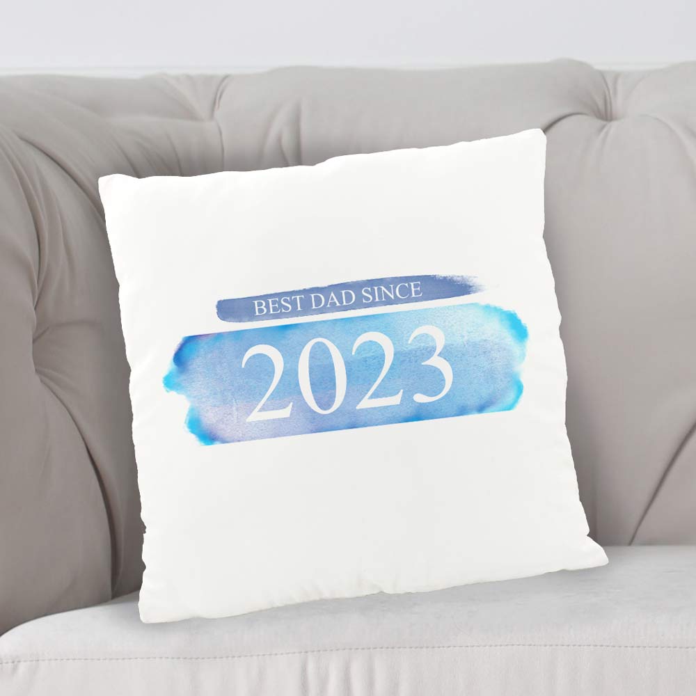 Personalised Cushion - Watercolour Year - Click Image to Close