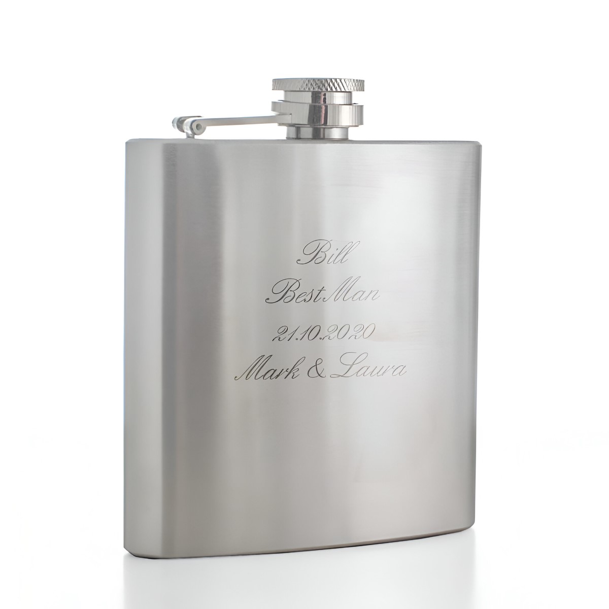 Engraved Wedding Hip Flask For Best Man Usher Groom - Click Image to Close