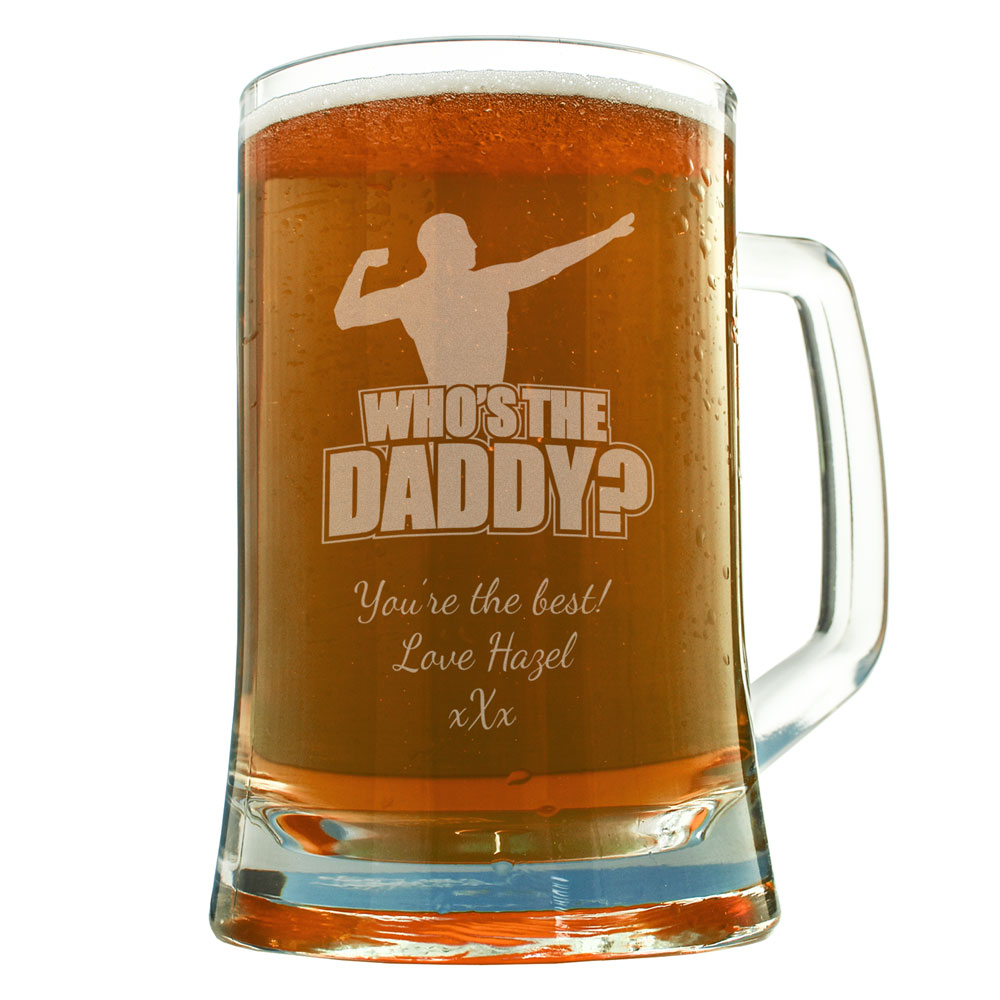 "Who's the Daddy?" Personalised Pint - Click Image to Close