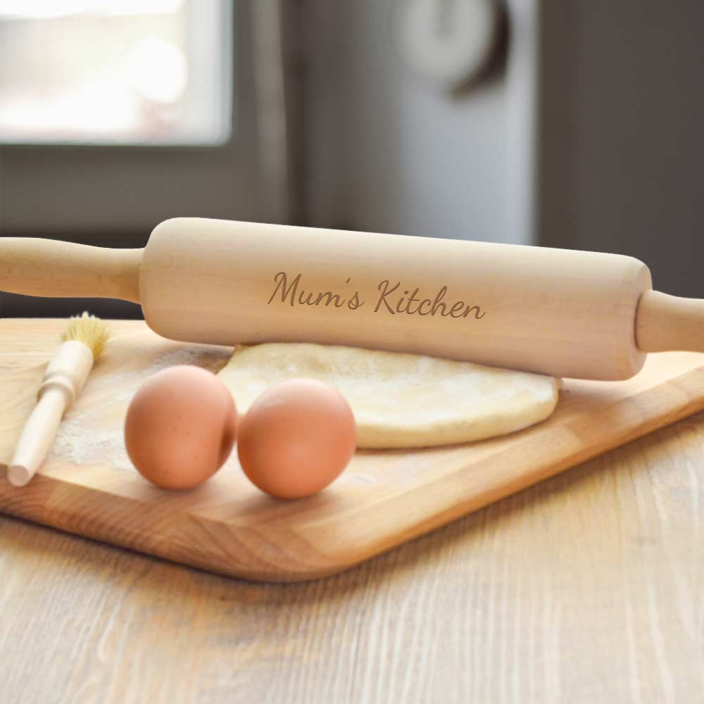 Personalised Engraved Rolling Pin - Click Image to Close