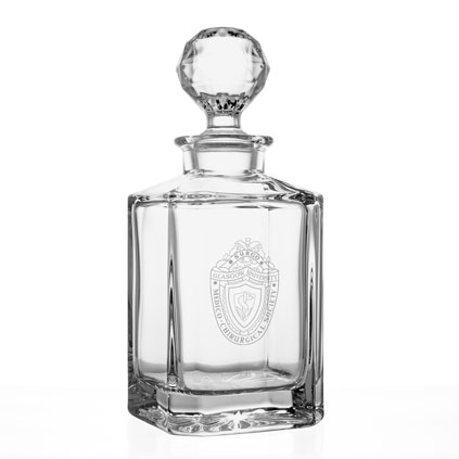 Logo Engraved Personalised Square Based Decanter